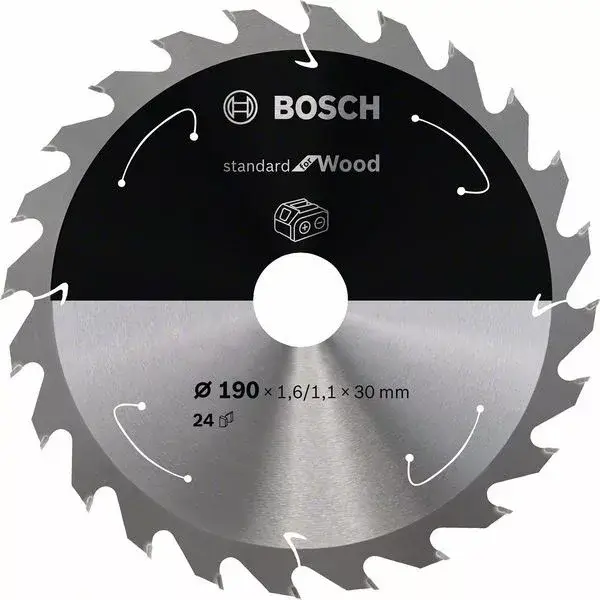 BOSCH 2608837708 Pilový kotouč Standard for Wood pro AKU pily 190×1,6×30mm, 24 Olcsóbb