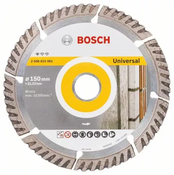 BOSCH 2608615061 Diamantový dělicí kotouč Standard for Universal 150 × 22,23 Legnépszerűbb