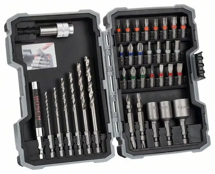 Vedd meg most BOSCH 2607017565 Sada 35 kusů vrtáků do kovu a šroubovacích bitů Extra Hard