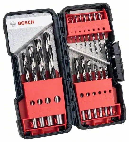 Vedd meg most BOSCH 2608577350 Sada vrtáků do kovu HSS PointTeQ, ToughBox 1–10 mm, 18 kusů