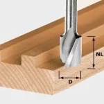 Korlátozott ajánlat FESTOOL 490944 HW spirálélű horonymaró HS Spi S8 D6/16