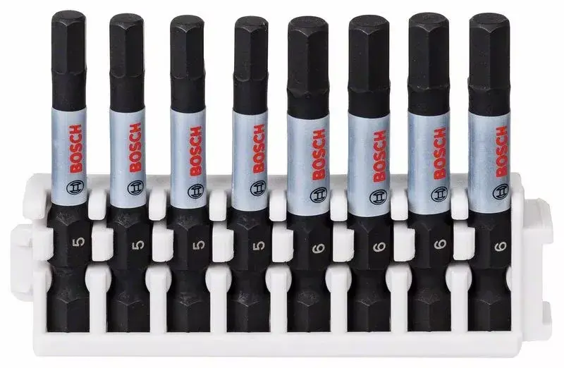 BOSCH 2608522332 Sada bitů Impact Control Power Bit, 8 kusů, 4×H5; 4×H6 Árcsökkenés