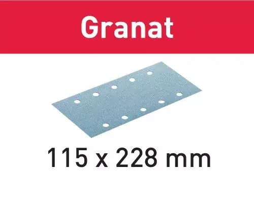 Szezonális akció FESTOOL 498945 Csiszolócsíkok STF 115X228 P60 GR/50 Granat