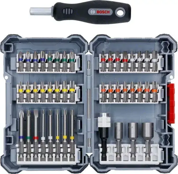 Alacsony ár BOSCH 2607017693 45dílná sada Pick and Click bitů s ručním šroubovákem