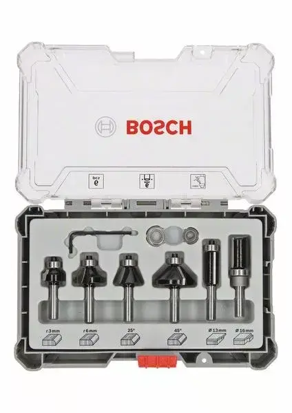 BOSCH 2607017468 6dílná sada fréz s 6mm stopkou Trim&Edging Kihagyhatatlan ajánlat