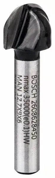 BOSCH 2608628450 Žlábkovací fréza, 6 mm, R1 6,3 mm, D 12,7 mm, L 9,2 mm, G 40 mm Vásárlói kedvenc