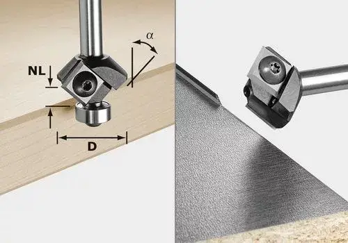 Kedvezmény FESTOOL 499807 Élletörés-maró váltólapkák S8 HW 45° D27 12x12 KL