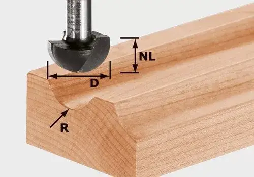 FESTOOL 490984 Félgömbölyű horonymaró HW S8 R6,35 Expressz kézbesítés