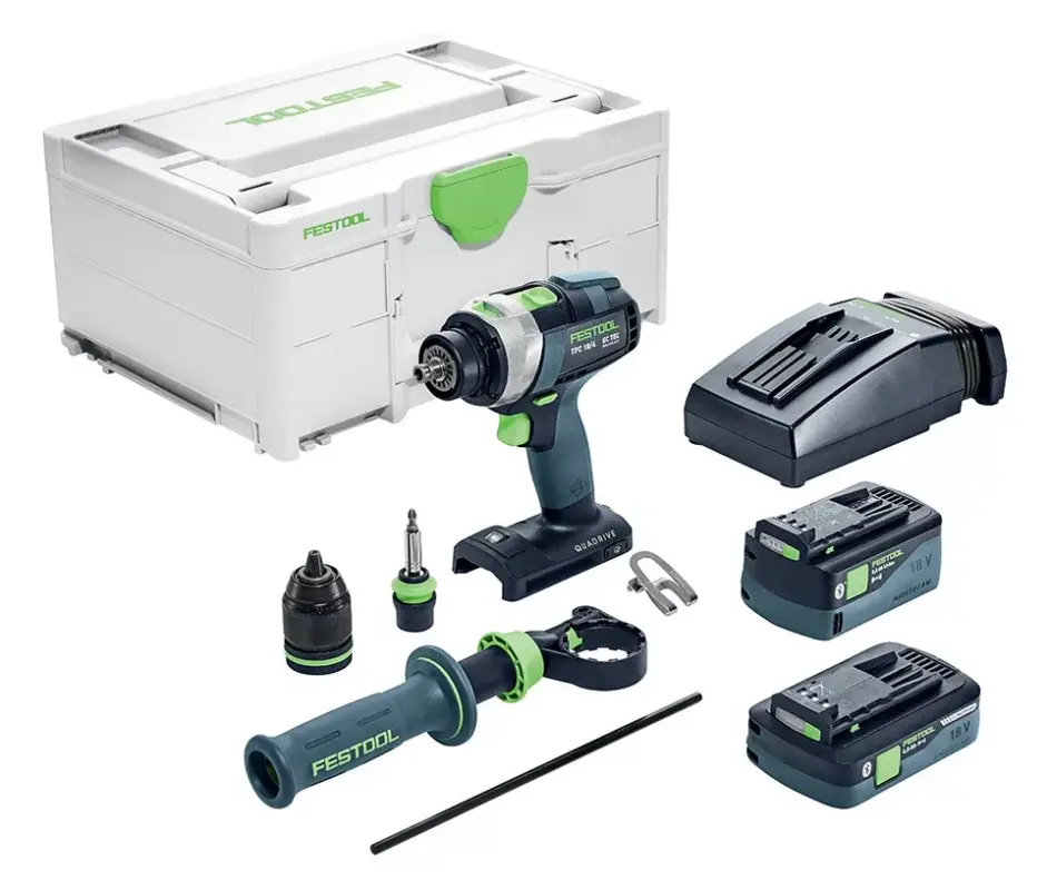 Expressz kézbesítés FESTOOL 575605 Akkus ütvefúró-csavarbehajtó gép TPC 18/4 5,2/4,0 I-Plus QUADRIVE