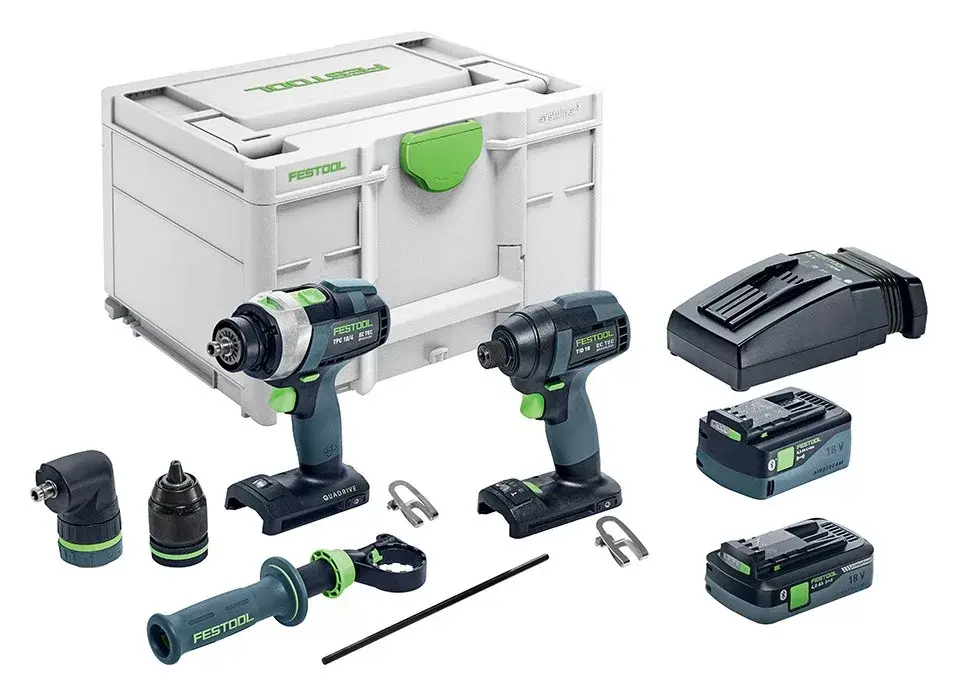 FESTOOL 576995 Fúró és csavarbehajtó készlet TID 18 5,2/4,0-Set TPC 18/4 Akció