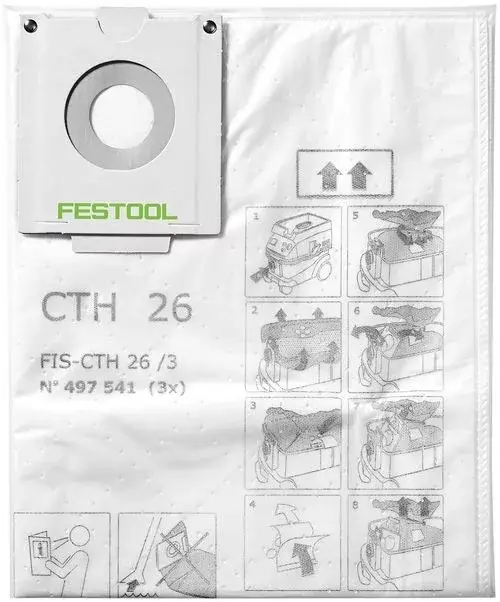 FESTOOL 497542 Biztonsági szűrőzsák FIS-CTH 48/3 Korlátozott ajánlat