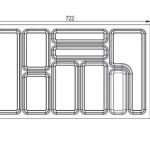 StrongIn Evőeszköztartó 722x422 mm StrongMax 18 fehér Szuper ajánlat