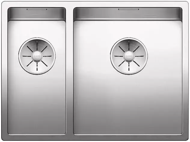 Expressz szállítás BLANCO 521610 Mosogató Claron 340/180-U selyem fényű nemesa.InFino rúd nélkül