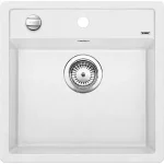 Gyors szállítás BLANCO 518532 Mosogató Dalago 5-f fehér excenterrel Silgranit PuraDur
