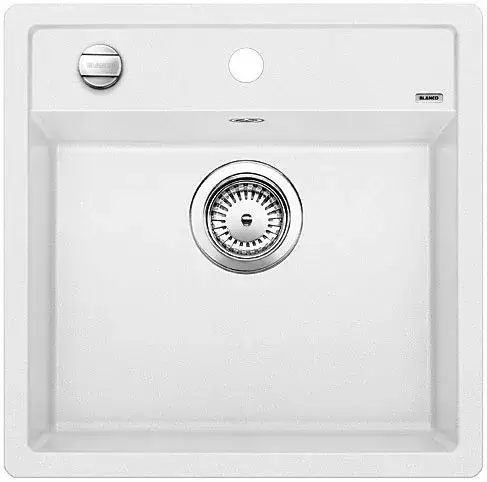 Gyors szállítás BLANCO 518532 Mosogató Dalago 5-f fehér excenterrel Silgranit PuraDur