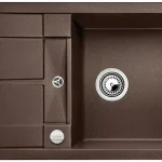 BLANCO 519581 Mosogató Metra 45 S Compact kávé excenterrel Silgranit PuraDur Alacsony ár