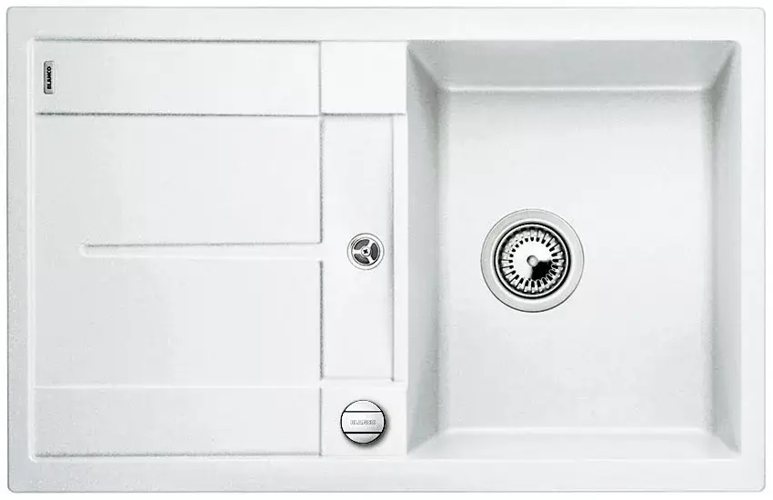 BLANCO 519083 Mosogató Metra 45 S-F fehér excenterrel Silgranit PuraDur Exkluzív ajánlat