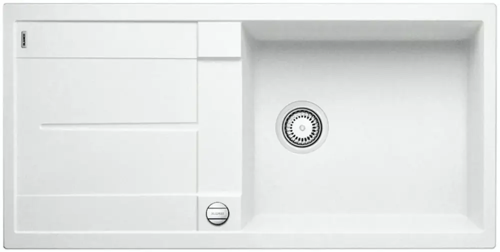 Olcsó BLANCO 516522 Mosogató Metra XL 6 S-F fehér excenterrel Silgranit PuraDur