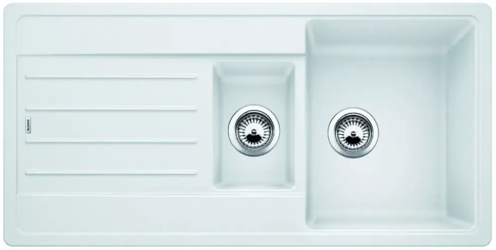 Legkelendőbb BLANCO 522209 Mosogató Legra 6 S fehér excenter nélkül Silgranit