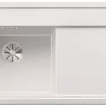 Azonnal elérhető BLANCO 524001 Mosogató Zenar XL 6S fehér InFino excenterrel silgránit PuraDur