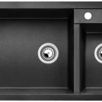 Legkelendőbb BLANCO 525936 mosogató METRA 9 fekete SILGRANIT® PuraDur® excenter nélkül