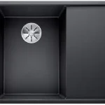 BLANCO 525848 mosogató AXIA III 6 S fekete SILGRANIT® PuraDur® InFino excenterre Olcsóbb