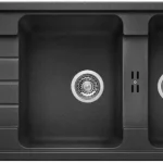 Vedd meg online BLANCO 525979 mosogató SONA 8 S fekete SILGRANIT® PuraDur® excenter nélkül