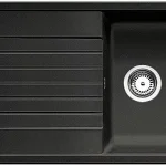 Expressz szállítás BLANCO 526011 mosogató ZIA 45 SL fekete SILGRANIT® PuraDur® excenter nélkül