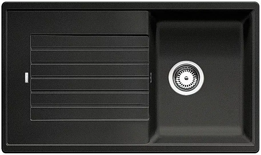 Expressz szállítás BLANCO 526011 mosogató ZIA 45 SL fekete SILGRANIT® PuraDur® excenter nélkül