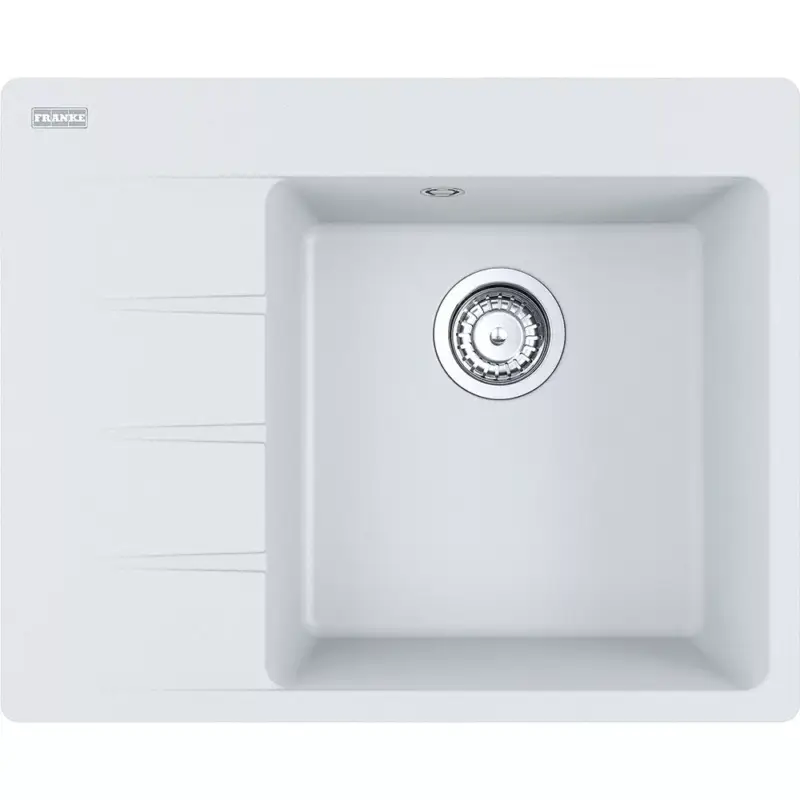 FRANKE Dřez CNG 611-62 TL/7 620 x 500 bílá led odkap vlevo Olcsó