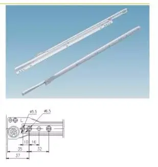 Alacsony ár StrongRoll görgős fióksín 10"/250 mm fehér