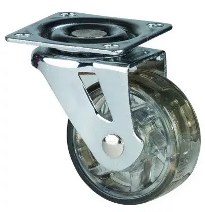 Szuper ajánlat StrongCastors Kerék TOP, 50 mm transzparens barna, fék nélkňul