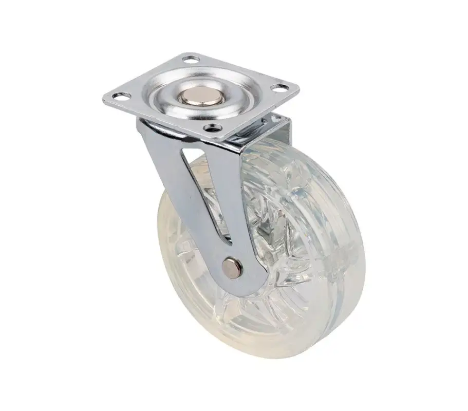 Gyors szállítás StrongCastors Kerék TOP, 75 mm, átlátszó, fék nélkül