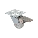 Legkelendőbb StrongCastors Kerék TOP-E, átm. 35 mm, átlátszó sötét, fékkel