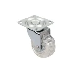StrongCastors Kerék TOP-E, átm. 50 mm, átlátszó sötét, fék nélkül Expressz szállítás