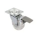 Szuper akció StrongCastors Kerék TOP-E, átm. 50 mm, átlátszó, fékkel