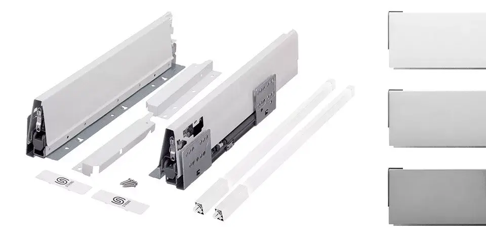 K-StrongBox H204/450mm egy szögletes magasító korláttal titán Prémium