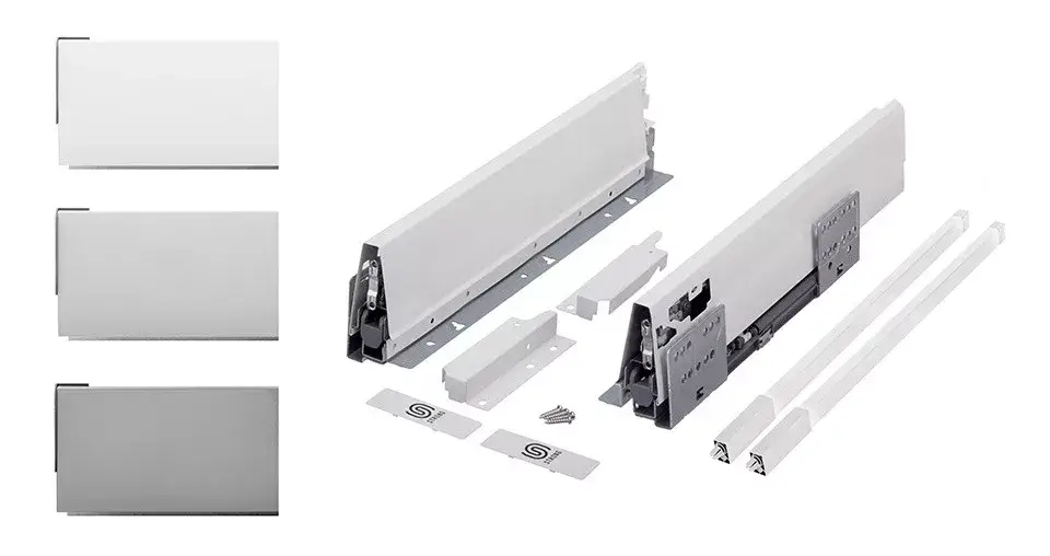 K-StrongBox H140/300mm szögletes magasító korláttal szürke Kedvezmény