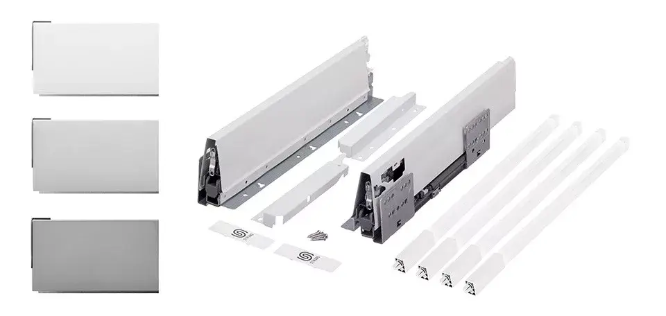 Outlet K-StrongBox H204/300mm két szögletes magasító korláttal szürke
