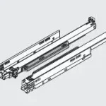 Alacsony ár BLUM 760H4200T Movento Tip-on 420mm 40kg