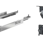 Akció K-HETTICH set Quadro 4D V6 P2O 320mm/30kg oldalfalhoz 16mm + kapcsolókészlet