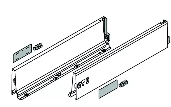 BLUM 378K2702SA oldalfal Antaro 270 szürke J+B Olcsóbb