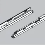 BLUM 578.5501B fióksín Tandembox 550mm 30kg J+B Expressz kézbesítés