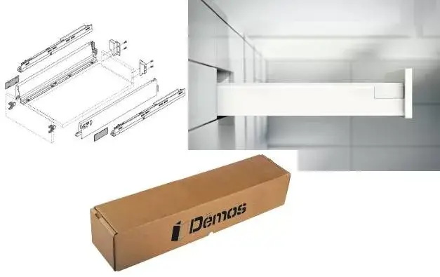 Biztonságos fizetés K-BLUM set Antaro M 550 mm/30 kg, Blumotion/TOB, fehér SW, inserta