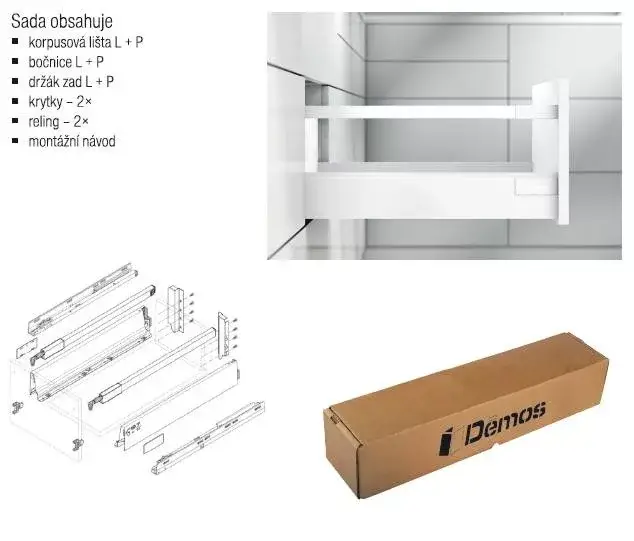 Biztonságos vásárlás BLUM készlet Antaro D 270 mm/30 kg, Blumotion/TOB, szürke R9006