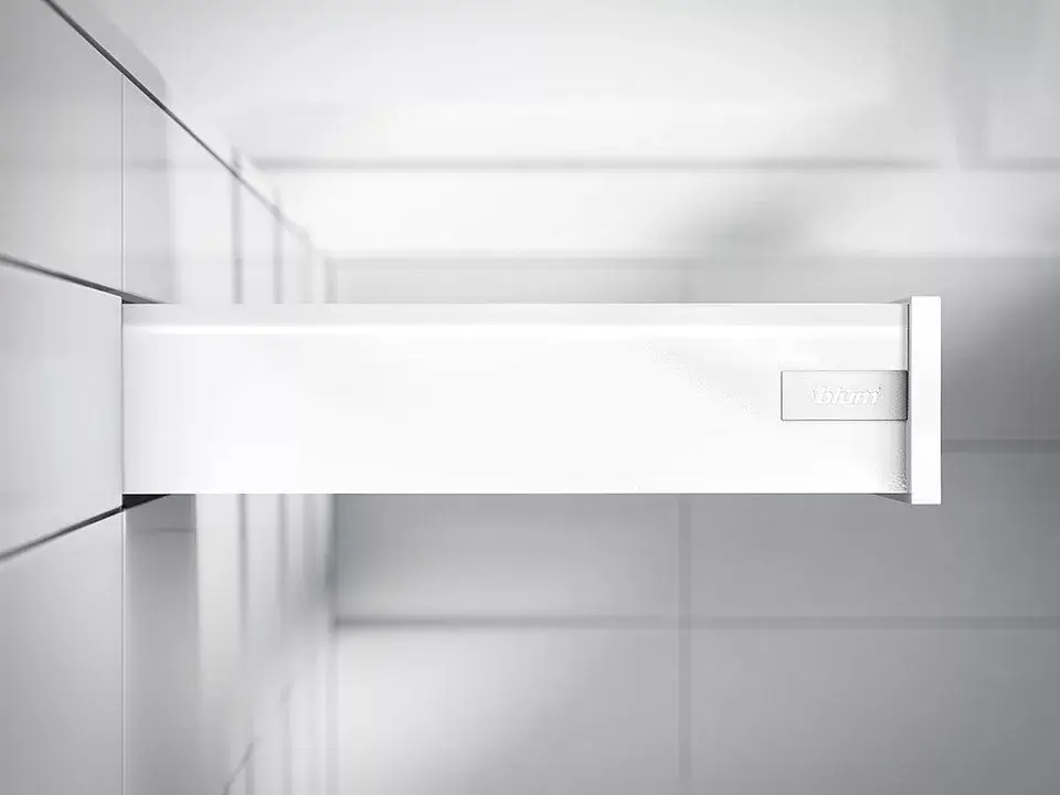 Árcsökkenés K-BLUM Antaro K 400 mm/30 kg, Blumotion/TOB, fehér SW, csavar