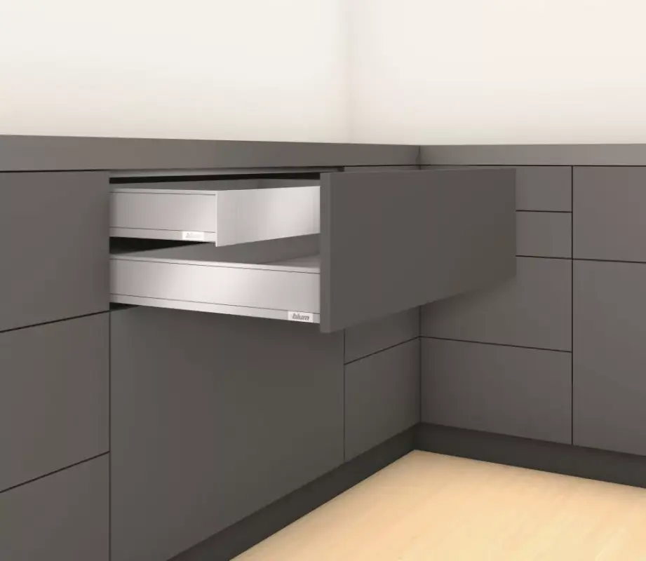 Vedd meg online K-BLUM Legrabox M 450 mm/70 kg, Tip-on, fehér SW-M, csavar