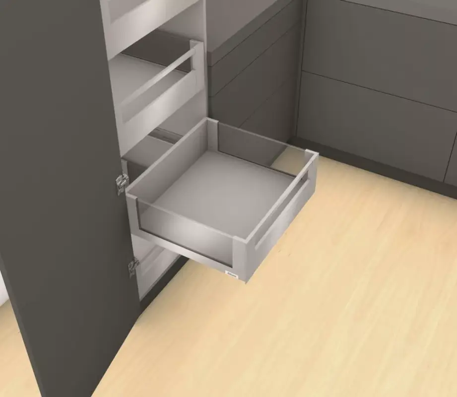 K-BLUM Legrabox C Free 500 mm/40 kg, Blumotion/TOB, szürke OG-M, belső, reling Ne maradj le