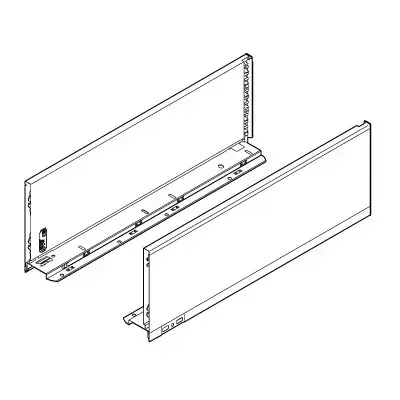 BLUM 770C6502S oldalfal Legrabox C 650mm fekete Biztonságos vásárlás