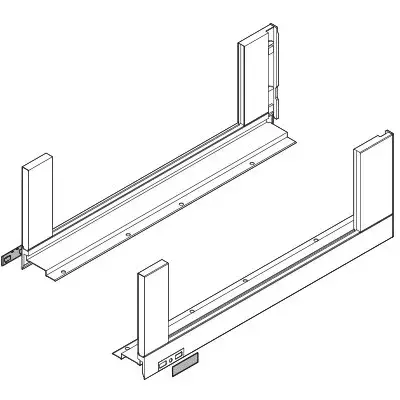BLUM 780C4502S oldalfal Legrabox Free 450mm fehér Expressz kézbesítés